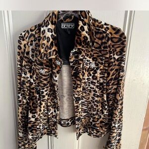 Berek Animal Leopard Print Vintage Jacket